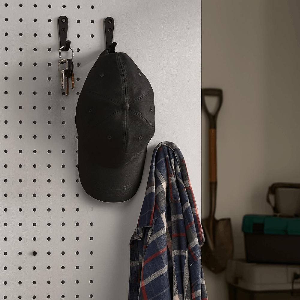 10Pcs Iron Wall Mounted Coat Hooks Metal Wall Hanging Hook Coat Single Hanger  Closet Hanging