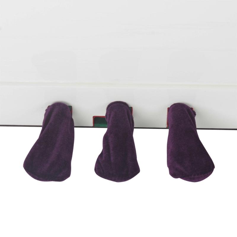 3 Stück Klavier Sustain Pedal Abdeckung Plüsch Klavierpedal Schutzhülle Etui Rutschfest Klavierzubehör Pedal Staubschutzhüllen