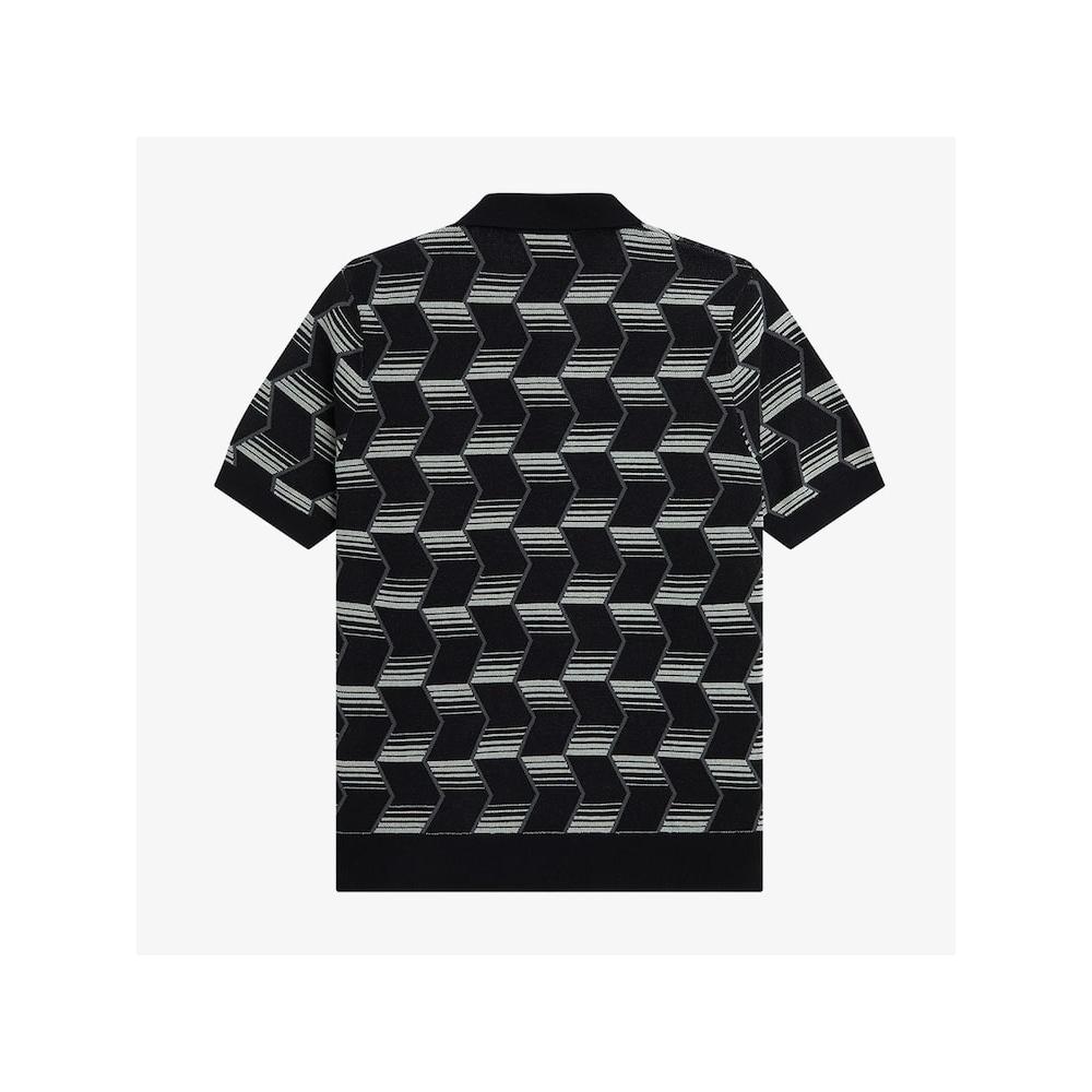 Fred Perry [headquarters Genuine] Fred Perry [sharp] Chevron Stripe Knit Shirt  102  Afpm2315525 102 qzgAfpm2315525 102