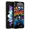 Technology Game Console Hard PC Phone Case For Samsung Galaxy Z Flip 7 6 5 4 Black Cover For Galaxy Z Flip 3 Foldable Shell Bags