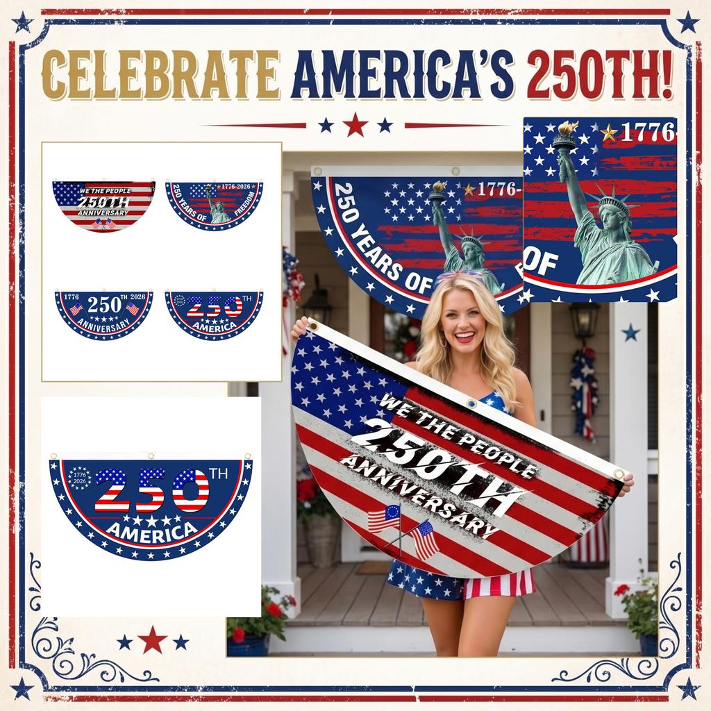 250th Anniversary American Flag Garden Decoration Flag