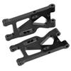 1 Pair Aluminum Alloy Front Swing Arm Spare Part Fit for WLtoys 144001 1 14 RC CarBlack