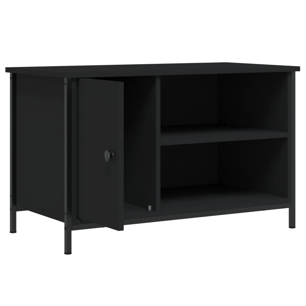 TV Stand Black 80 x 40 x 50 cm Engineered Wood