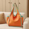 Large Capacity Tote Bag Foldable Eco-Friendly Bag Retro Shopping Bag  Portable Use