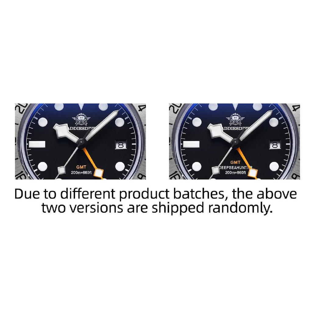 ADDIESDIVE Hot Sale GMT Quartz Watch Stainless Steel Bubble Mirror Glass BGW9 Super Luminous Men's Watches AD2035 NEW Waterproof
