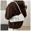 2025 Women's Light Luxury Retro Underarm Shoulder Bag - Trendy, Casual, Letter Print