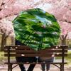 1pc Lotus leaves Automatic Open/Close Umbrella with Windproof, 8-Rib Sturdy Canopy, Durable Ribs, Fashionable Design1206A