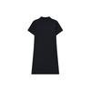 FILA Embroidered Letter Logo Fashion Casual Knit Polo Dress Women dresses Legendary-Blue F11W228304F-NV