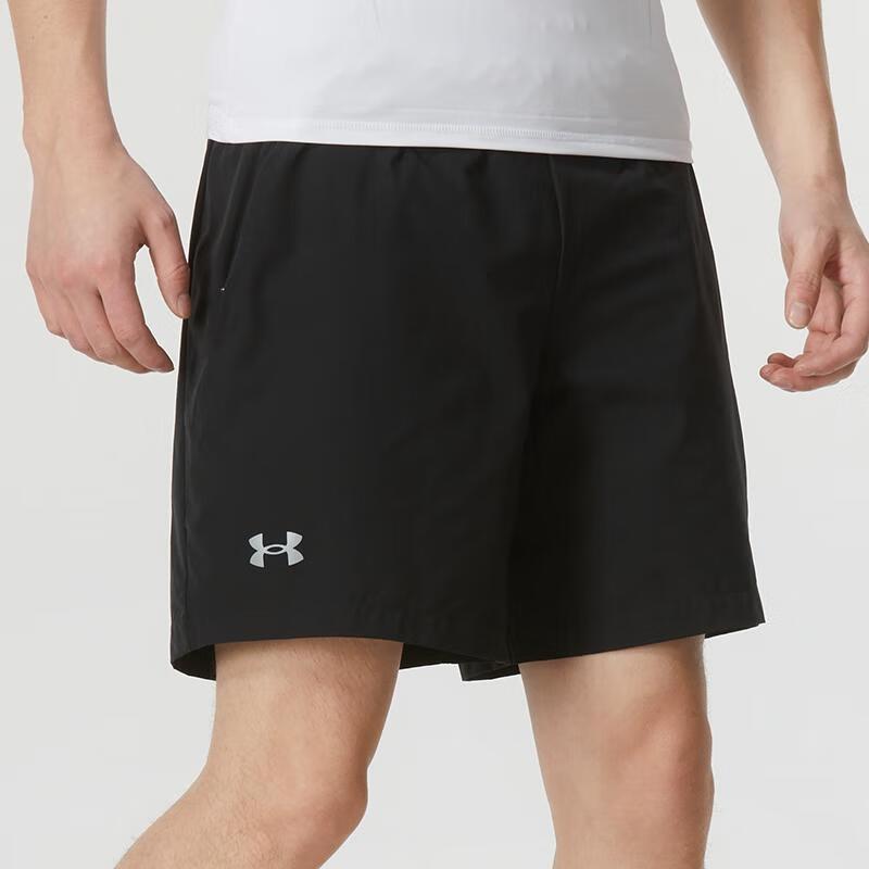 Under Armour Solid Woven Quick-Dry Breathable Training Shorts Unisex shorts Black 24500201-001