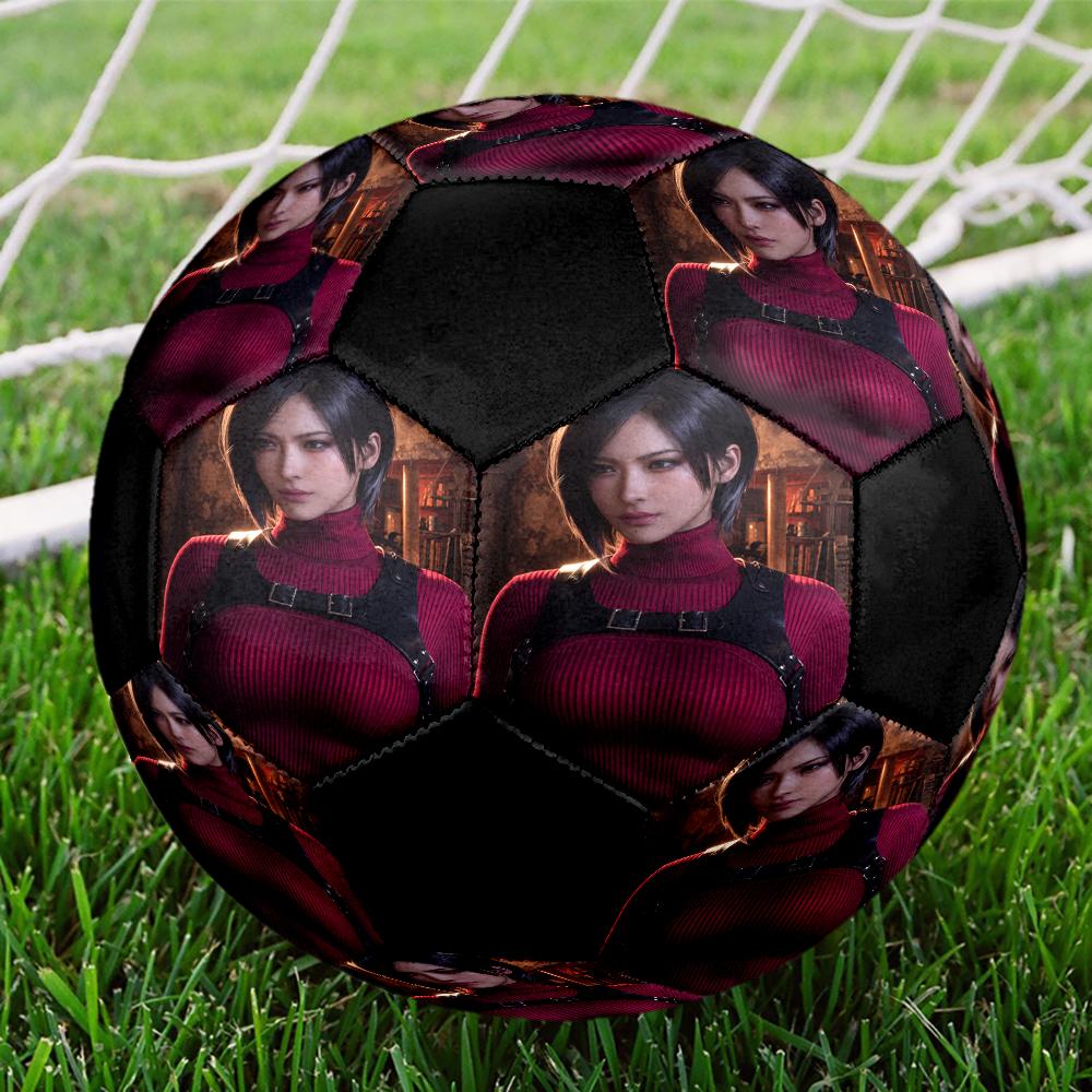 Soccer Ball Colorful Machine Stitched PVC Size 5 Team Training Competition Ready Durable High-Bounce Cool Sports Gift