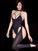 Sexy Hollow Out Women'S Jumpsuit High Elastic Bandage Sheer Transparent Cute Bodysuit Allure Woman Clothing Tights Fashion