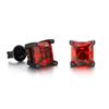 Square Crystal Studs Earrings Men Vintage Simple 4 Claws AAA+ Cubic Zirconia Hiphop Accessories Gold Ear Jewelry OHE147
