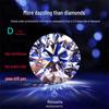 D Color Moissanite Loose Stone, Round Cut, 1 Carat, Eight Hearts and Arrows Design.