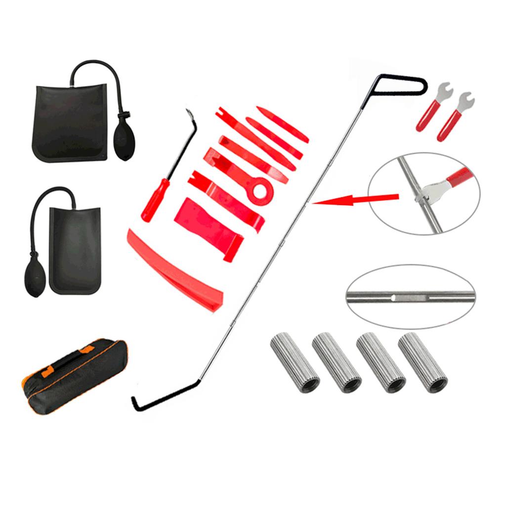 19Pcs Clip Pliers Set & Fastener Remover Auto Upholstery Combo Repair Kit with Storage Bag for Car Door Panel Dashboard