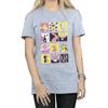 Disney Womens/Ladies Tinkerbell Squares Cotton Boyfriend T-Shirt
