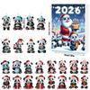 New product cartoon panda acrylic charm holiday calendar gift box toy