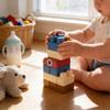 Weiches Silikon-Baustein-Set für Kinder mit Zugaufsatz für kreatives Spielen und sensorische Entwicklung