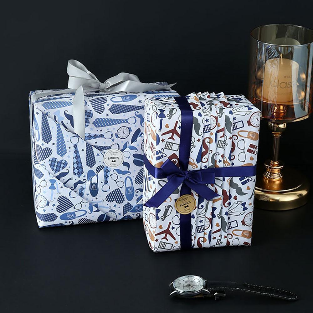 50x70cm Geschenkpapier für Männer zum Geburtstag, Vatertag, Valentinstag, Geschenkverpackungspapier, Feiertagsdekoration, DIY Bastelpapier