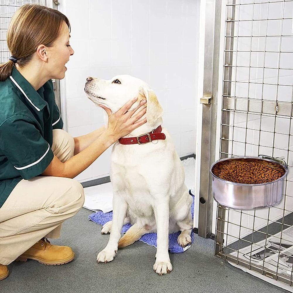 Hanging Dog Cage Bowls Anti-gnawing Pet Feeder New Cage Food Dispenser  Parrot Bird