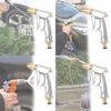Premium Silver Plated Aluminum Alloy Water Gun For Car Washing And Gardening Needs