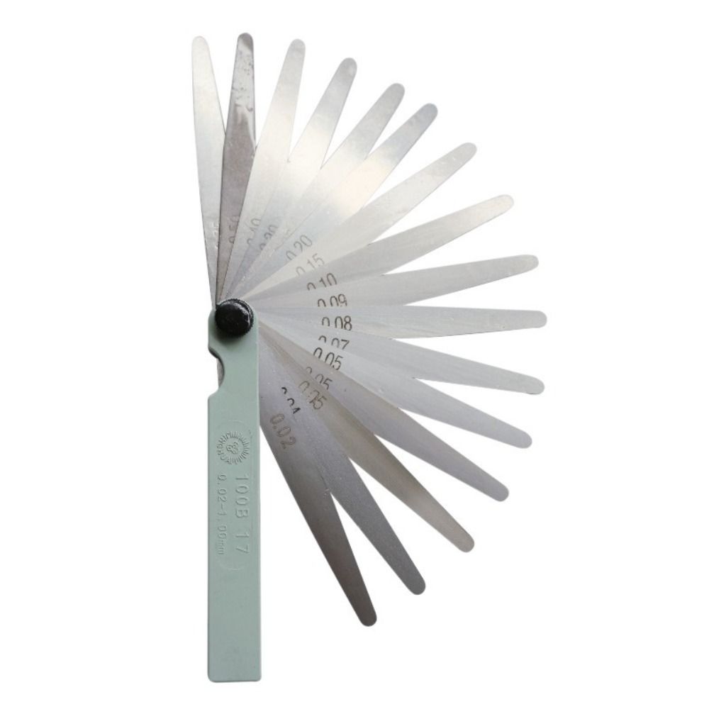 Metal 17 Blades Feeler Gauge 0.02-1.00mm Measurment Tool  For Engine Valve Adjustment