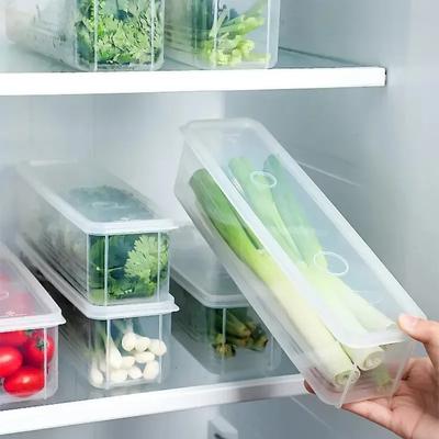 Noodle Storage Box Rectangular Plastic Refrigerator Food Freshness Box with Lid Kitchen Grain Food Noodle Seal Box Kitchen Tools