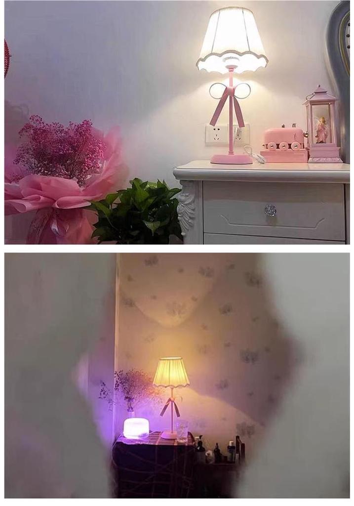 Nordic Style Modern Fabric Bedside Lamp for Bedroom Decor