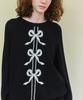 Dyuidyui Three Ribbon Knit_Black
