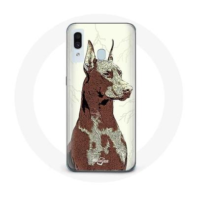 Etui do Samsung Galaxy A30 Rasa psów Doberman