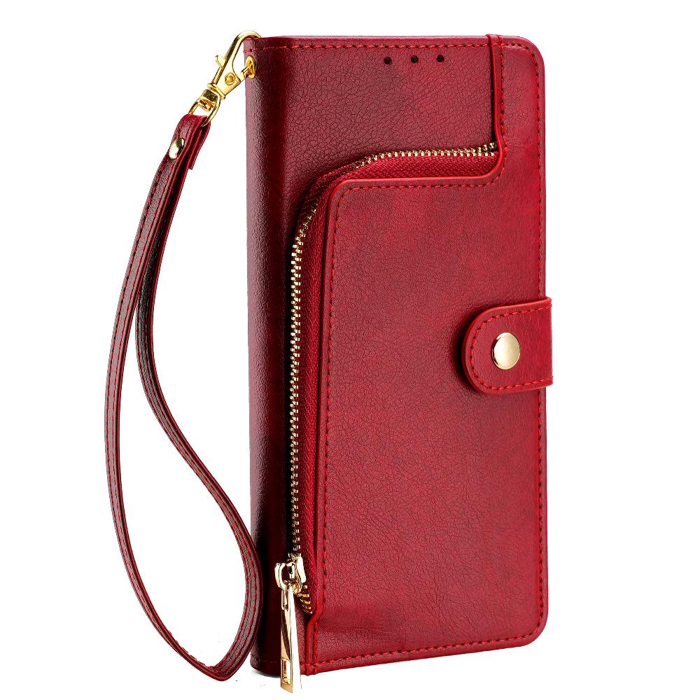 

Samsung A71, A22E, A21S All-Inclusive Flip Leather Phone Case Samsung A21S червоний