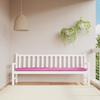 VidaXL Pink Garden Bench Cushion 200x50x7 Cm Fabric 361657