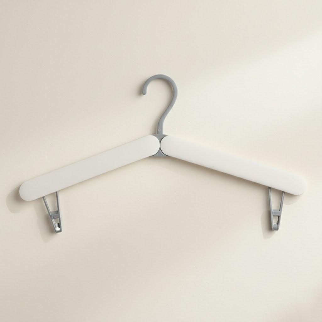 

Портативная мини-складная вешалка для одежды Телескопическая дорожная сушилка Компактная вешалка без следов для домашнего и коммерческого использования белый