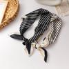 French Retro Satin Silk Scarf Hair Tie - Versatile Korean Style for Women's Ponytail or Bun