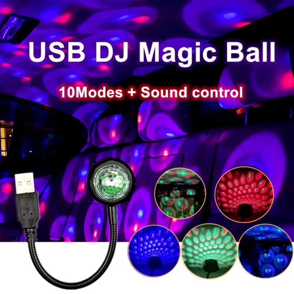 USB 10 Trybów Sterowanie Głosowe Kolorowa Lampa Projektorowa Dekoracja Domu Lampka Nocna DC 5V Przenośne Światło Atmosferyczne Fotografia Neonowe Światło