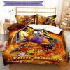 3pcs Digimon Cover Set - Personalized Name, HD Printed Bedding with 1 Cover and 2 Pillowcases - Perfect for Home Decor, Easy Care