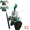 Medieval Military Soldiers Figures MOC Building Blocks Castle Black Eagle Wolf Octopus Griffin Ancient Knight Waffen Bricks Toys