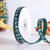 1cm Christmas Ribbon for DIY Decoration: Festival, Cake, Gift, Bouquet Packaging