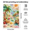 Summer Fruit Garden Print Towel, Quick Dry Absorbent Towel for Beach And Shower