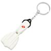 Stylish Silicone Scuba Diver Keychain Elegant Dive Fin Keychain Accessory Flipper Keyrings Bag Decoration for Divers