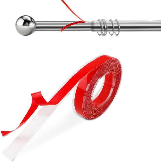 26ft Curtain Glide Tape Clear, Smooth and Silent Drapery Ring Glide Tape for Sliding Drapery