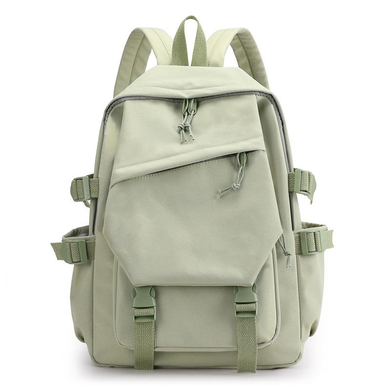 Student Backpack Solid Color Backpack Travel Bag Lightweight Casual Backpack