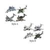 4x 1/60 Scale Pull Back Airplane Model Collectible Gifts Display Ornaments for