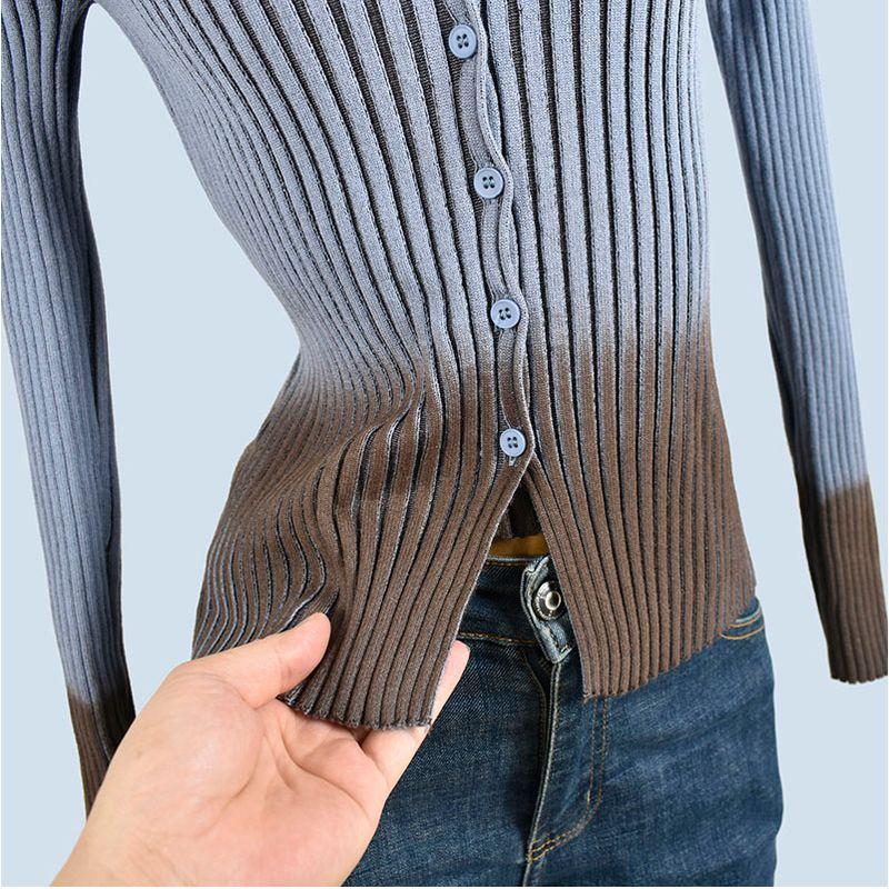 Fake Two-Piece V-neck Halter Knitting Cardigan Women's Korean Style Fall and Winter Wear Chic and Beautiful Pure Desire Sexy Tops