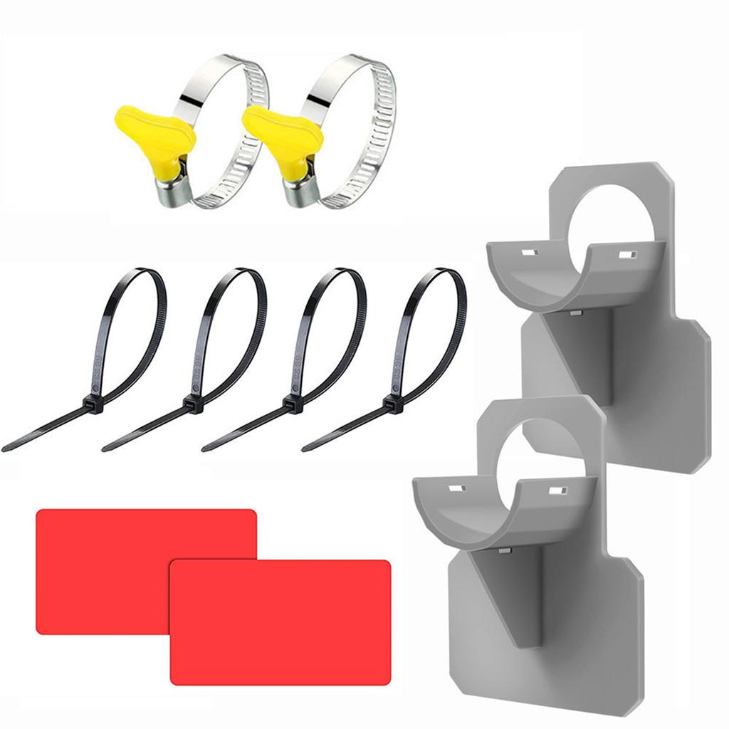 1 Set Swimming Pool Pipe Fixing Holder With Ties and Clips Preventing 32mm~38mm Hose Falling off Reducing Inlet/Outlet Pressure