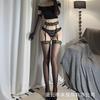 Leopard Print Ultra Thin Shiny Over Knee Cami All In One Sexy Stockings For Women
