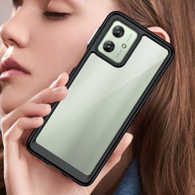 For Moto G54 Motorola G54 Power Fashion Acrylic Phone Case Shockproof Mobile Shell for Moto G64 Luxury Transparent Back Cover
