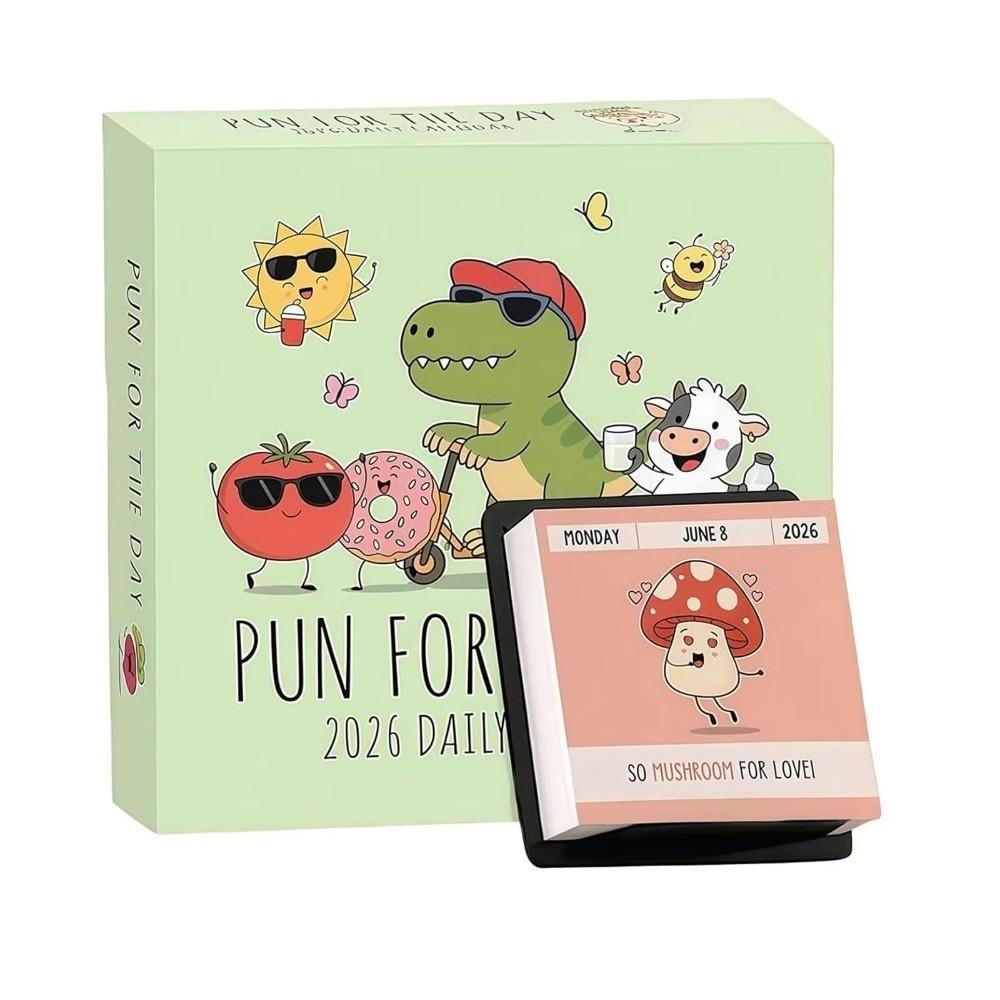 365 New Puns Punny Motivational Desk Calendar 2026 Daily Tear Off Desk Calendar  Desktop Ornaments
