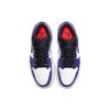 Air Jordan 1 Low Court Viola Uomo Scarpe da ginnastica Bianche Nere 553558-500