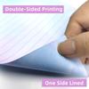 72 Pieces Stationery Set with Envelopes (48 Lined Watercolor Sheets + 24 Matching Envelopes), 8 Unique Designs, 5.5 x 8.25 inch Double Sided Printing