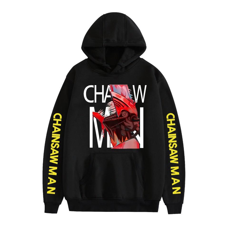 Chainsaw Man Otoño Invierno Forro Polar Ropa de Calle Tops Hombre Mujer Moda Sudaderas